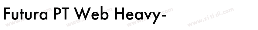 Futura PT Web Heavy字体转换